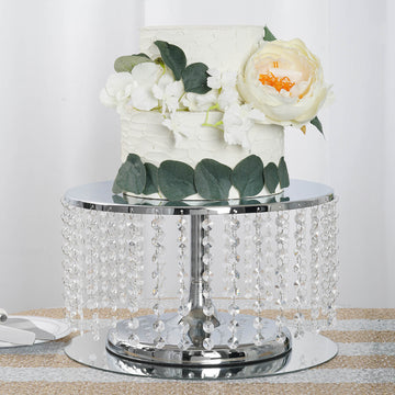 Elevate Your Dessert Display with the Metallic Silver Cake Stand