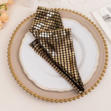 Create a Timeless and Elegant Atmosphere with Black Gold Foil Napkins