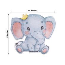 20 Pack Elephant Shaped Baby Shower Paper Beverage Napkins, Disposable Birthday Party