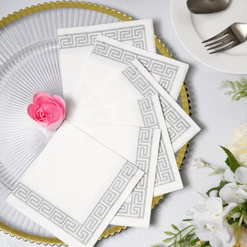 Versatile and Stylish White Soft Linen-Like Airlaid Paper Cocktail Napkins