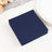 Navy blue napkins stacked neatly on a table