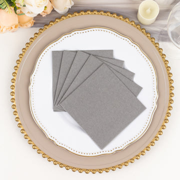 Elevate Your Event with Silver Beverage Napkins
