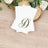 Personalized gold monogram letter "D" on elegant notecards