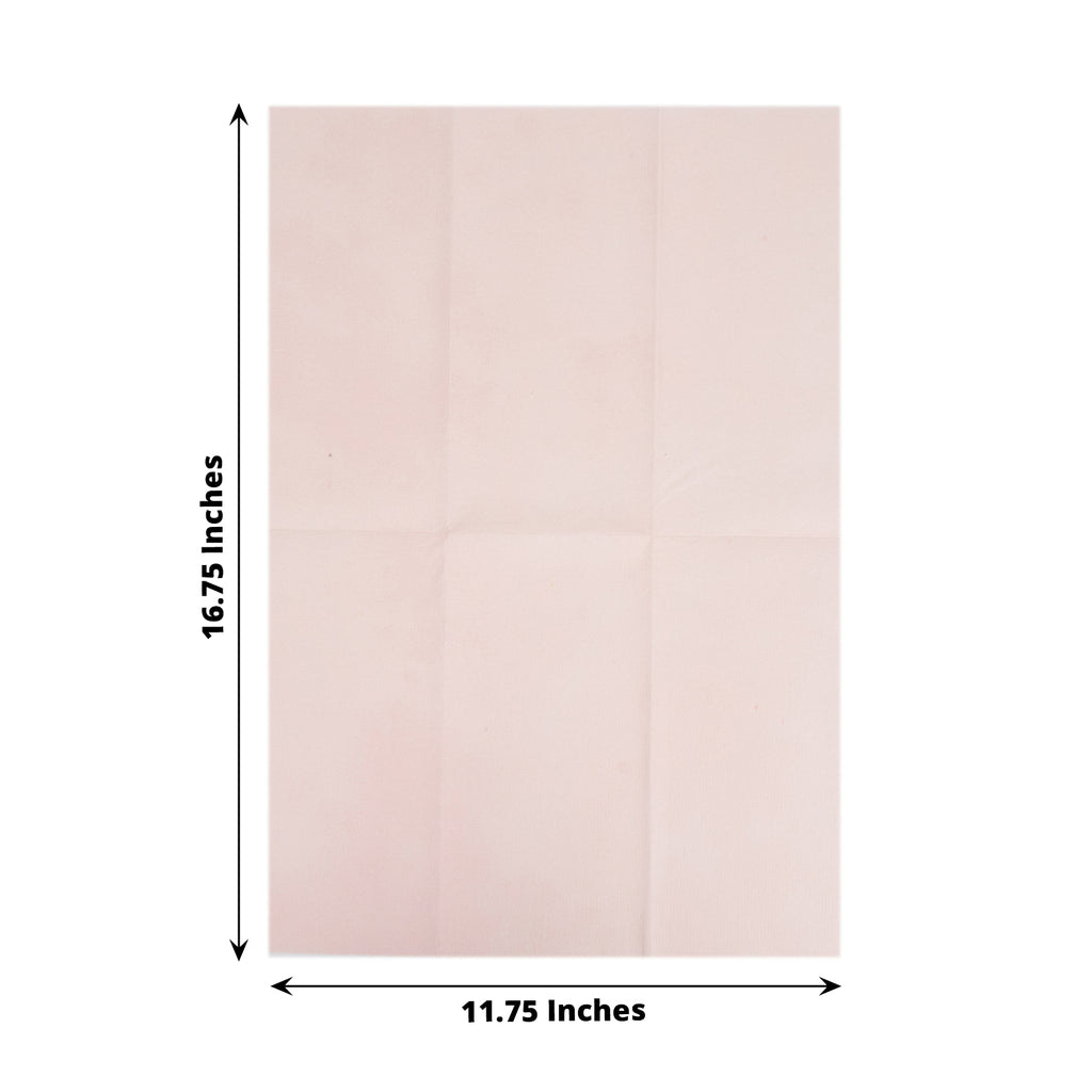 20-Pack Blush Soft Linen Party Napkins | eFavormart.com