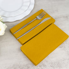 20 Pack | Gold Soft Linen-Feel Airlaid Paper Party Napkins