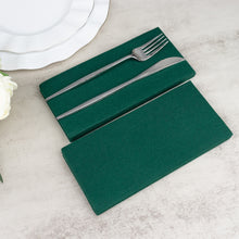 20 Pack | Hunter Emerald Green Soft Linen-Feel Airlaid Paper Party Napkins