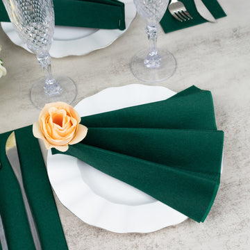 Create Unforgettable Dining Moments with Hunter Emerald Green Disposable Dinner Napkins