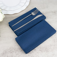 20 Pack | Navy Blue Soft Linen-Feel Airlaid Paper Party Napkins