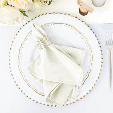 Versatile and Practical Ivory Cloth Napkins for Various Events