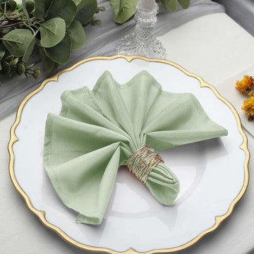 Elevate Your Table Settings with Sage Green Dinner Napkins