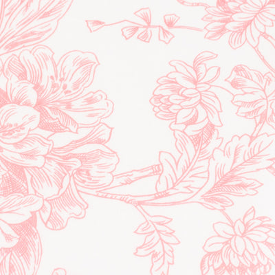 Floral pattern in pink on a white background