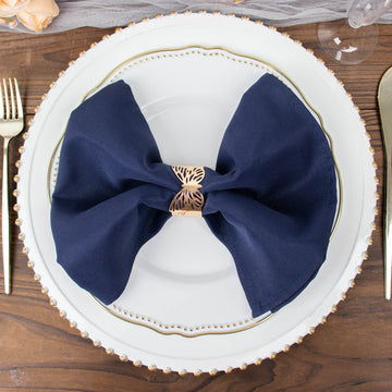 Upgrade Your Table Settings with Navy Blue Dinner Napkins