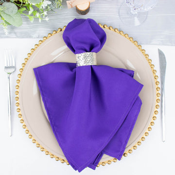 Durable and Versatile Purple Napkins for Any Event