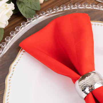 Versatile and Durable Red Cloth Napkins for Every Occasion