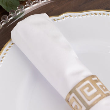 Effortless Elegance with White Scuba Cloth Napkins