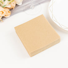 20 Pack | Natural Soft Linen-Feel Airlaid Paper Beverage Napkins, Highly Absorbent Disposable