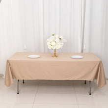 Nude Premium Scuba Rectangular Tablecloth, Wrinkle Free Polyester Seamless Tablecloth - 60"x102"