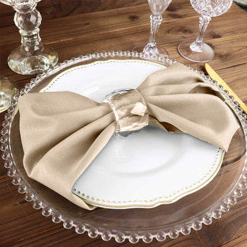 Create an Elegant Ambiance with Nude Dinner Napkins