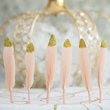 Create Unforgettable Memories with Gold Tip Blush Real Turkey Feathers