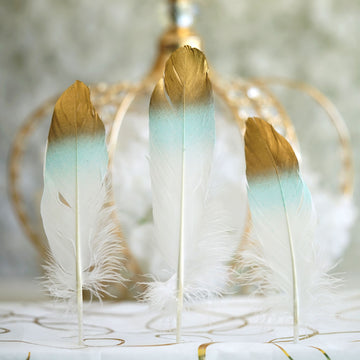 Create a Magical Atmosphere with Mint and White Goose Feathers
