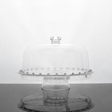Clear Acrylic Cake Plate Stand and Dome Lid for Every Occasion