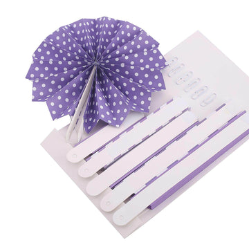 Elevate Your Event Decor with Stunning Purple Paper Fans