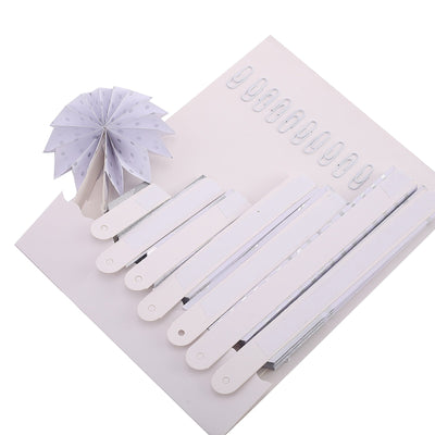 White paper folding templates for crafting projects