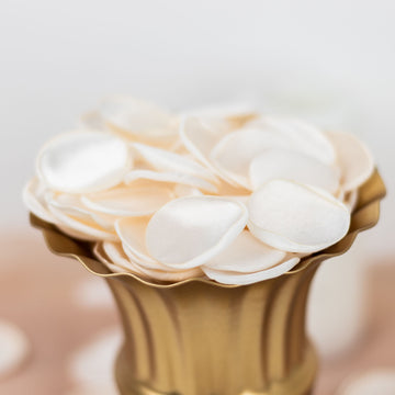 Versatile and Convenient Ivory Silk Rose Petals for Any Occasion