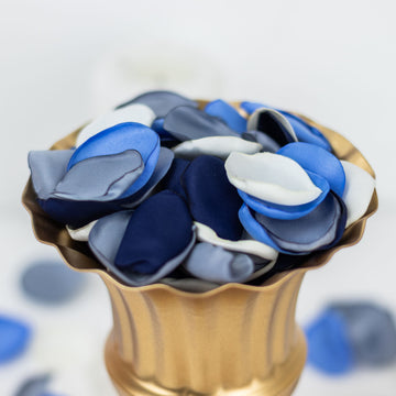Unleash Your Creativity with Matte Dusty Blue Silk Rose Petals