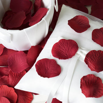Versatile and Beautiful: Burgundy Silk Rose Petals for Any Celebration