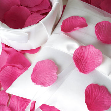 Add a Pop of Color with Fuchsia Silk Rose Petals