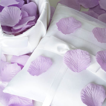 Elevate Your Event Decor with Lavender Lilac Silk Rose Petals