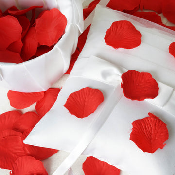 Celebrate with Red Silk Rose Petals