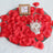 Romantic rose petal candle centerpiece with “For you” frame
