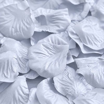 Close-up of white petal-like fabric pieces with a soft textured pattern#whtbkgd