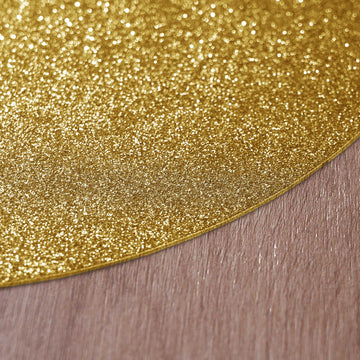 Dazzle Your Guests with Non-Slip Gold Round Table Mats