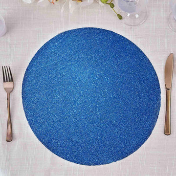 Add Sparkle to Your Table with Royal Blue Sparkle Placemats