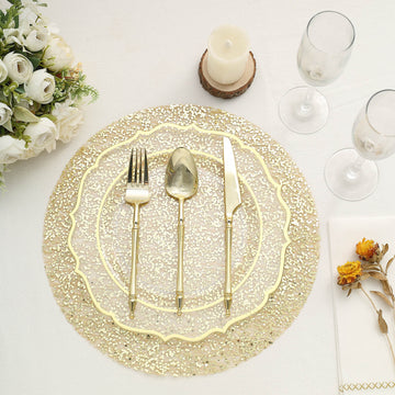 Create Unforgettable Moments with Gold Sequin Table Decor