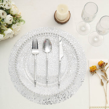 Create Unforgettable Moments with Metallic Silver Sequin Placemats