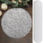 Silver glitter round cake board, perfect for decorating cakes and desserts