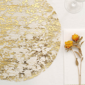Enhance Your Table Decor with Shiny and Disposable Round Dining Mats