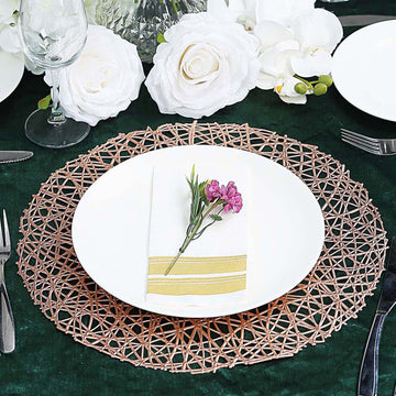 Elevate Your Table with Rose Gold Elegance