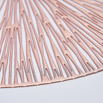 Create a Stunning Table Setting with Rose Gold Metallic Placemats