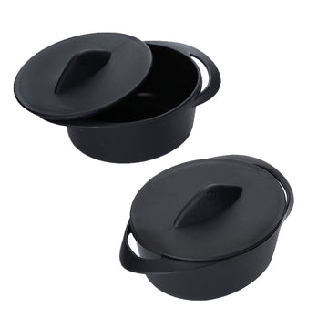Elegant Black Mini Plastic Cooking Pot Bowls