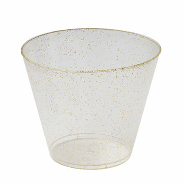 Create a Classy and Memorable Event with Gold Glittered Plastic Cups