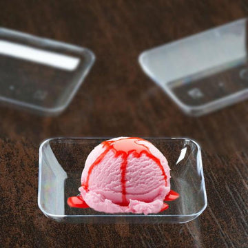 Elegant and Versatile Mini Clear Plastic Appetizer Plates for Any Occasion