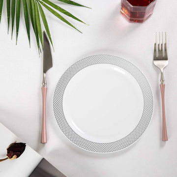 Elegant White Round Plastic Dessert Plates for any Occasion