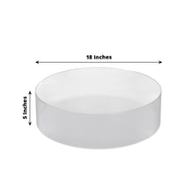 18inch Round Clear Acrylic Cake Stand, Transparent Fillable Display Box