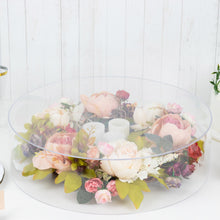 18inch Round Clear Acrylic Cake Stand, Transparent Fillable Display Box