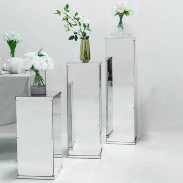 Out of the Box Decor with the Silver Mirror Finish Acrylic Pedestal Riser